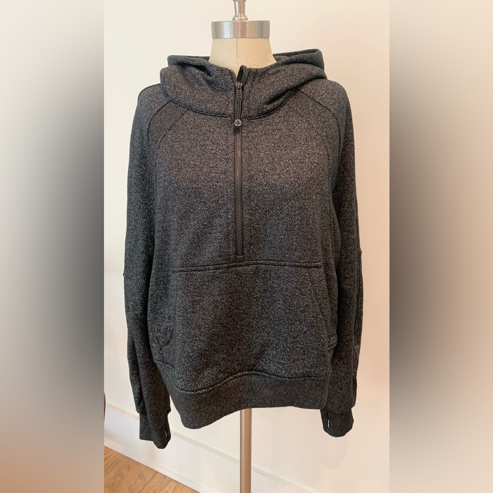 Lululemon Scuba Oversized 1/2 Zip hoodie in SPARKLE - like new worn 1X